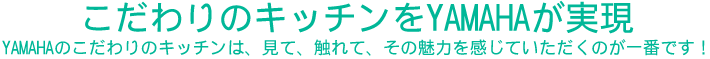 YAMAHAコダワリキッチン