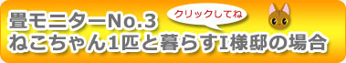 畳モニター3：猫ちゃん1匹と暮らすI様邸の場合