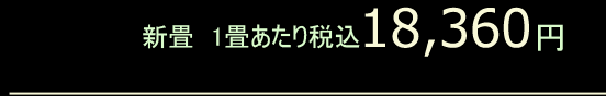 新畳1畳14,200円