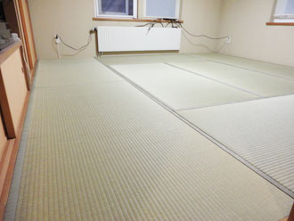 札幌市北区・畳表替え(8畳) 八畳間国産表で表替え