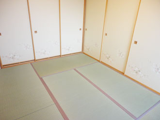 札幌市白石区・畳表替え・襖貼替え 表替え・襖張り・段差解消