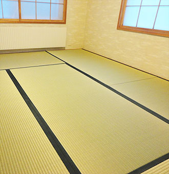 恵庭市・国産熊本表替え 本間サイズ表替え工事