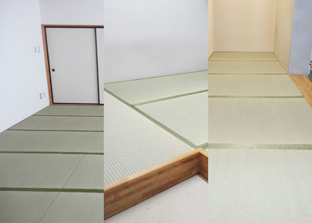 札幌市厚別区・国産エコファーマー畳表・普及品 水道局休憩室 他 張替え