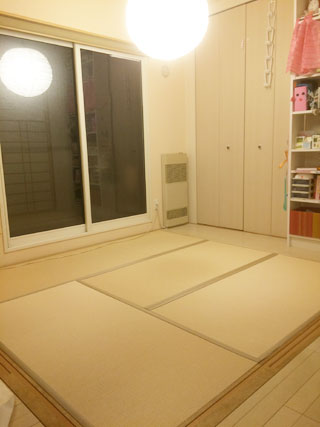 札幌市北区・和紙表 ダイケン清流目積 子供部屋の畳表替え